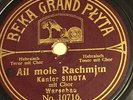 78 rpm Pre-WWI German Jewish Cantor Sarota on Beka Grand Playta 10716 grade VG++