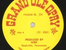 GRAND OLE OPRY #234 MARTY ROBBINS/WILLIE NELSON/CARTER FAMILY/WILLIS BROS Radio