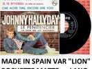 JOHNNY HALLYDAY 45 TOURS TOUJOURS PLUS LOIN -LION- POCH MATTE ESPAGNE ESPAGNOL