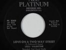 Sweet Soul 45 - Lezli Valentine - Love On A Two Way Street - All Platinum - VG+