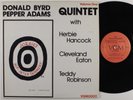 DONALD BYRD PEPPER ADAMS QUINTET Jorgie's Hip-Intertainment VGM LP NM