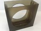 Vintage 1970s PERSPEX SPACE AGE RECORD BOX CASE STORAGE Vinyl LP Retro Plastic