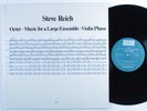 STEVE REICH Octet-Music For A Large Ensemble-Violin Phase ECM LP NM/VG++