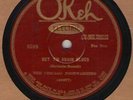 78 rpm Chicago Footwarmers OKeh 8599 in E- (Johnny Dodds)
