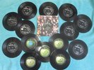 THE BEATLES x 15 SINGLES.EARLY PARLOPHONE + APPLE LABELS. THE BEATLES