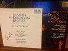 AUTOGRAPH Insert SIGNED by Robert SHAW   Brahms Ein Deutsches Requiem 2LP Set