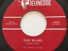 GARAGE ROCKABILLY Les Diables Noirs SURF BOARD Jeunesse 45 rare KILLER guitar