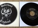 MOTORHEAD, LEAVIN' HERE, 1977 FRENCH SKYDOG RECORD LABEL 45 IN PICTURE SLEEVE.