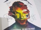 Metallica Hardwired to self-destruct RED MARBLED VINYL SIGNED in HMV London