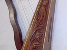 CC Irish Harp 12 String black rose Wood/ Celtic Harp Rose Wood