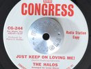 NORTHERN SOUL 45 - THE HALOS - DO I? /JUST KEEP ON LOVING ME  PROMO Hear
