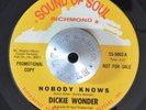 NORTHERN SOUL 45 - DICKIE WONDER - NOBODY KNOWS /STORY OF MY PROMO RARE Hear