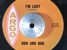 R&B ROCKER 45 - DON AND BOB - GOOD MORNING LITTLE SCHOOLGIRL /IM LOST Argo HEAR