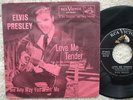 Elvis Presley - Love Me Tender / Anyway You Want Me- RARER USA 45 + DARK PINK PS