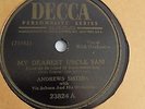Andrews Sisters - 10-inch 78rpm single – DECCA #23824 Dearest Uncle Sam