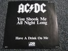 AC/DC-You Shook me all Night long 7 PS-1980 Germany-Misprint-Black in Black