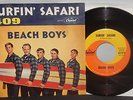 BEACH BOYS 1962 ORIGINAL SURF ROCK 45 W/PS SURFIN' SAFARI / 409 VG+/VG+ NR