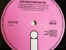 Traffic LP John Barleycorn must die UK Pink island 1st press