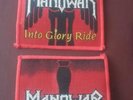 manowar into glory ride patches X 2