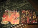 SLAYER 1985 Hell Awaits EX LP w/ INSERT  1986 Reign In Blood VG+ LP METAL thrash