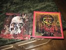 SLAYER 1988 South Of Heaven EX LP & 1990 Seasons In The Abyss NM LP METAL thrash