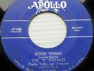 the 5 ROYALES DOO WOP strong vg APOLLO original 45 I DO b/w GOOD THINGS ws904