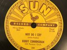 SUN 208 Buddy Cunningham WHY DO I CRY  Memphis 1954 78rpm  E++