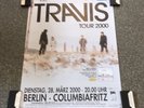 Travis Original Concert Poster From Germany Berlin 2000