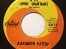  Northern Soul ALEXANDER PATTEN A lil lovin' sometimes CAPITOL 70s NOT ORIGINAL