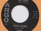 Etta James * At Last * US Argo 45 I Just Want to Make Love to You * advert theme