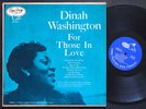 DINAH WASHINGTON For Those In Love LP EMARCY MG 36011 Wynton Kelly Clark Terry