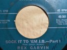 Rex Garvin - Sock It To 'Em J.B. - Original Stamped (MR) Northern Soul Bronx 60s