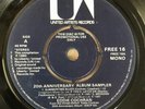 EDDIE COCHRAN 20th Anniversary Album Sampler Promo (UA FREE 16) 1980  6-tracks