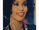 WHITNEY HOUSTON AUTHENTIC HAND SIGNED STUNNING 8X10 COLOUR PHOTO IN BLUE MARKER