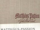 Bach - Matthäus Passion 4 LP Box 1957, van der Horst, Olof LT 6598 / 6601 ED 1