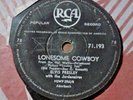 RARE ELVIS PRESLEY LONESOME COWBOY/GOT A LOT O' LOVING TO DO 78 RPM SOUTH AFRICA