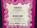 SCHUMANN & MENDELSSOHN - LEOPOLD WLACH & DEMUS - WESTMINSTER WL 50-24 (LP 1950)