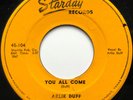 early Hillbilly Bop 45 rpm   Arlie Duff on STARDAY   Boppin' 2-sider 1953