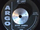 DEEP SOUL 45 - ETTA JAMES - AT LAST /I JUST WANT TO MAKE LOVE TO YOU Argo HEAR