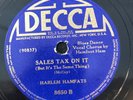 Six Joe McCoy HARLEM HAMFATS Decca & Vocalion all E to E+ 78 rpm 1935-39