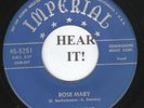 Fats Domino R&B 45 (Imperial 5251) Rose Mary /You said You Love Me  VG+