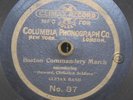 Columbia Climax 7-Inch Black Gold Record Grommet Boston Commadnery March Band