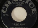 DIXIE NIGHTINGALES I Don't Know / Keep On Trying Chalice Gospel Soul 45 HEAR