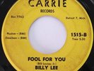 BILLY LEE Mitch Ryder Fool For You Carrie R&B Detroit 45 HEAR
