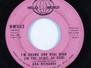 Soul Funk Gospel 45 ADA RICHARDS I'm Drunk And Real High HELLO WORLD HEAR