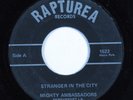 Soul Funk Gospel 45 MIGHTY AMBASSADORS Stranger In The City RAPTUREA HEAR