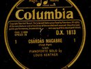 LOUIS KENTNER -PIANO- Liszzt: Csárdás Macabre   Schellackplatte  78rpm  G3366