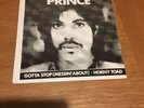 Prince Gotta Stop Horny Toad RED Vinyl  Promo disc