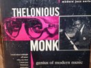 THELONIOUS MONK GENIUS OF MODERN MUSIC BLUE NOTE LP 5002  10 INCH