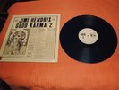 JIMI HENDRIX: GOOD KARMA 2.   SUPER RARE BLUE VINYL ON SWINGING PIG LABEL